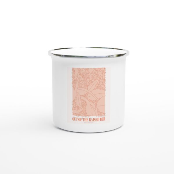 Aus dem Hochbeet - White Emailiebecher